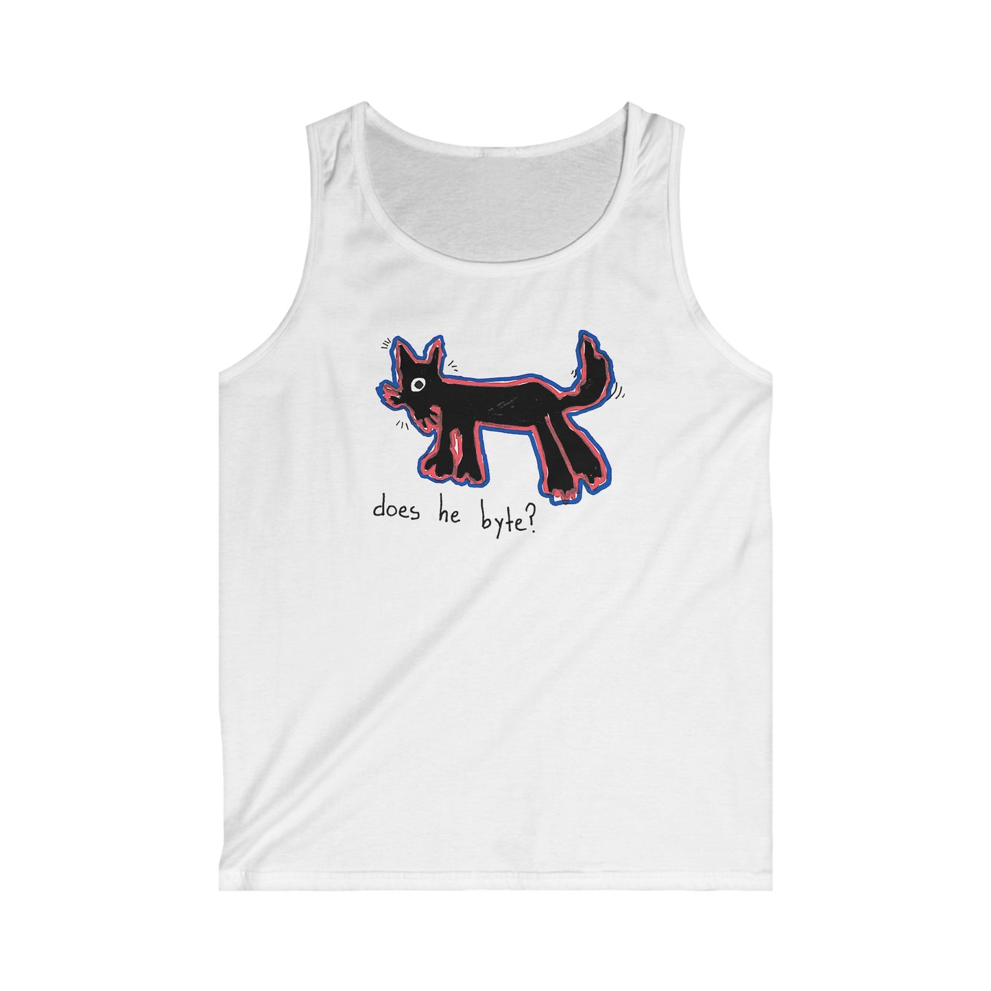"Does He Byte?"  — Tank Top
