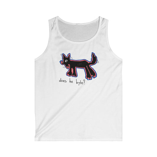 "Does He Byte?"  — Tank Top