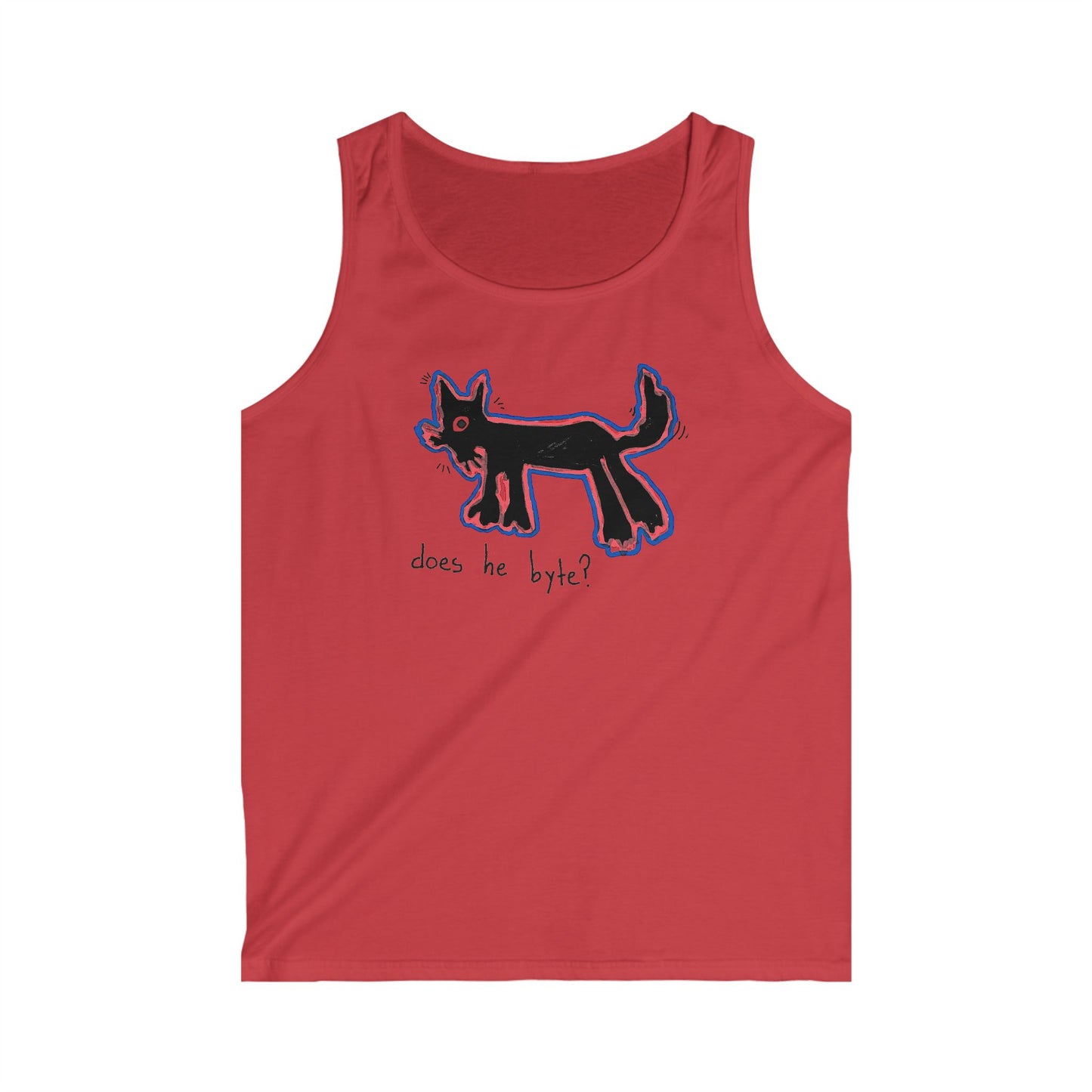 "Does He Byte?"  — Tank Top