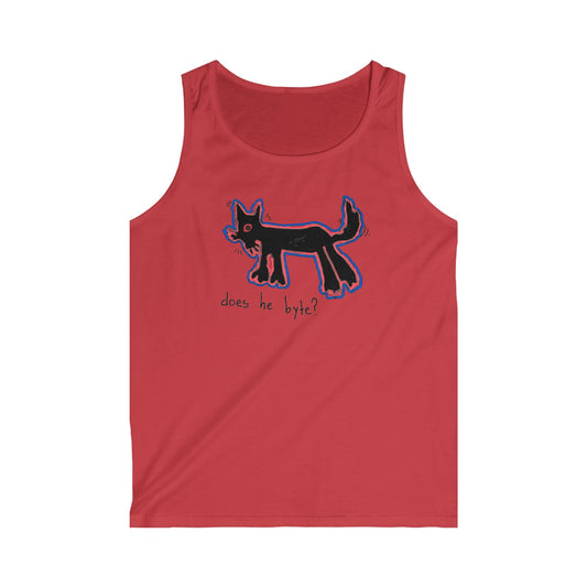 "Does He Byte?"  — Tank Top