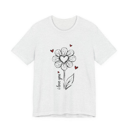 "I Love You" Flower Tee