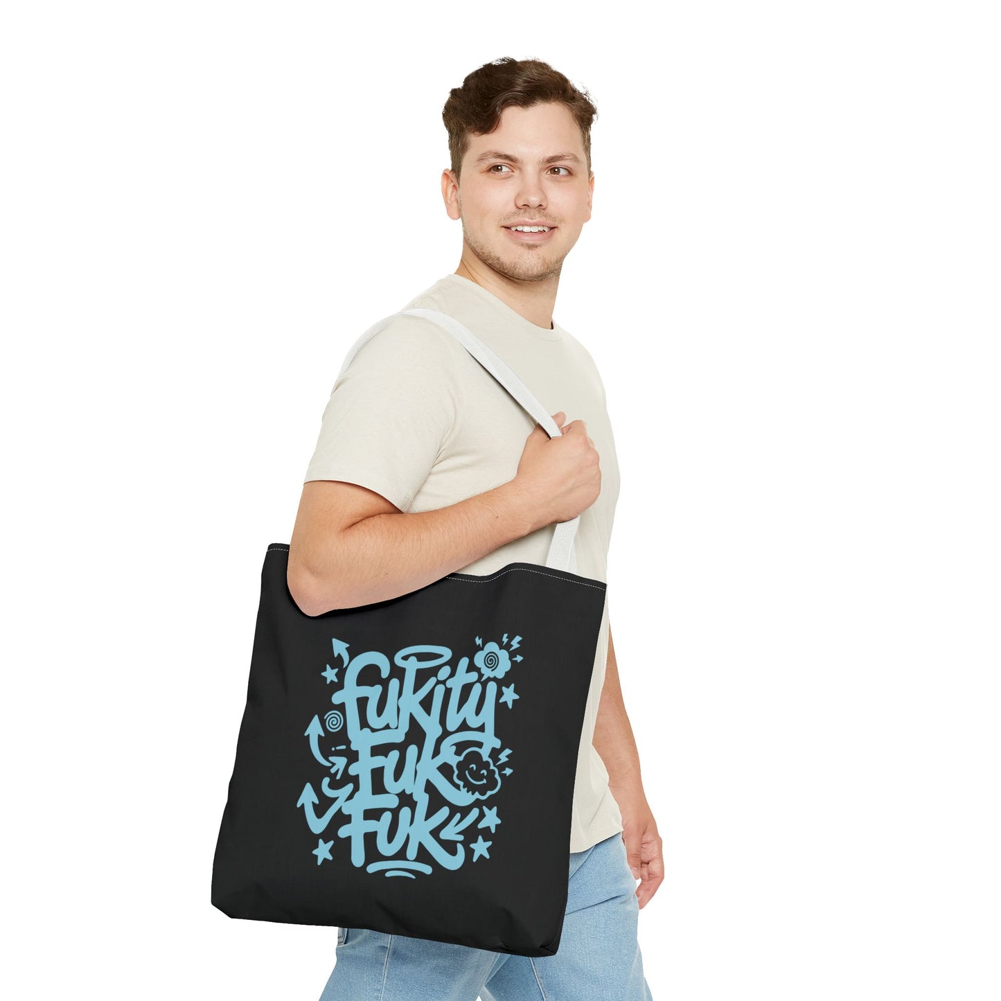 Tote Bag — Hand-Drawn Funky Lettering Graphic Tote