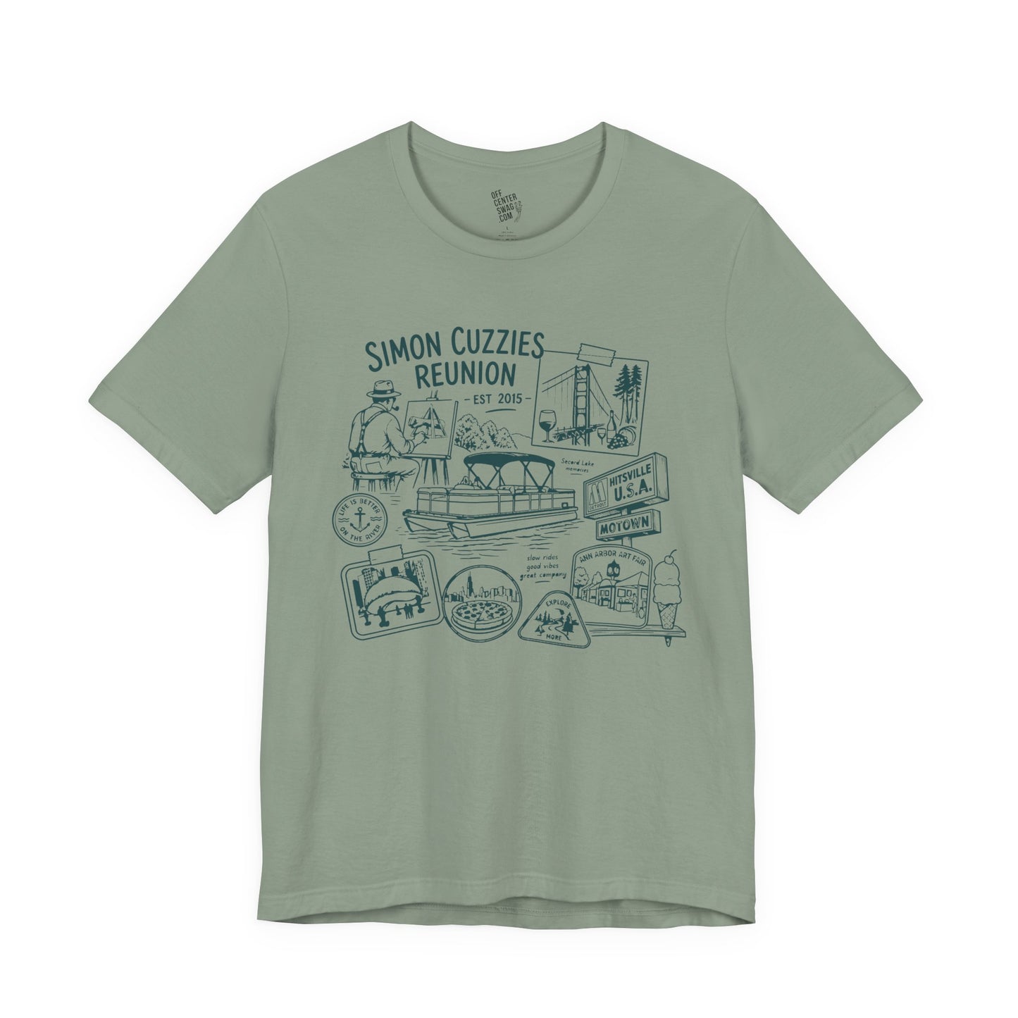 "Cuzzie Reunion" Unisex Jersey Short Sleeve Tee
