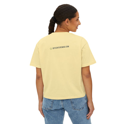 Boxy Tee — 'Slightly Tilted Totally You' Cute Frog Graphic Women's Shirt