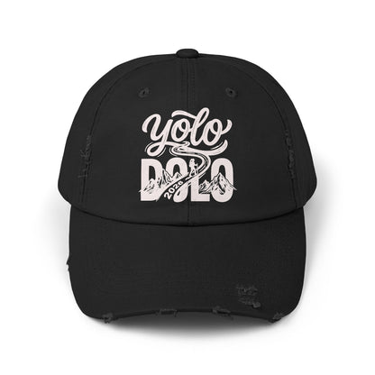 YOLO DOLO – Distressed Baseball Cap