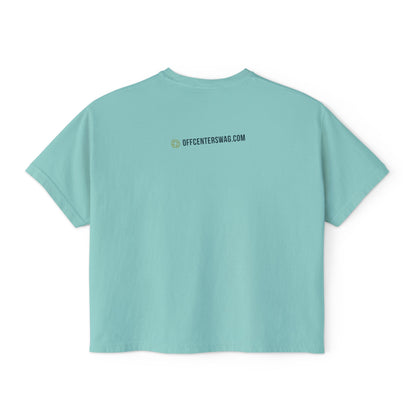 Boxy Tee — 'Slightly Tilted Totally You' Cute Frog Graphic Women's Shirt