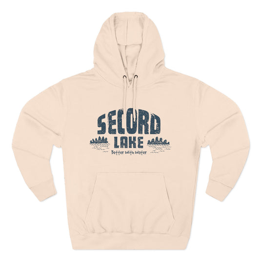 Secord Lake Better with Water — Fleece Hoodie