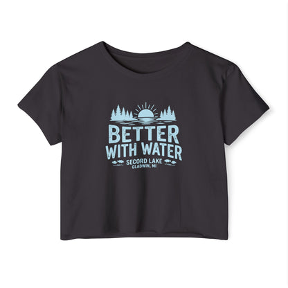 "Better With Water" Crop Top