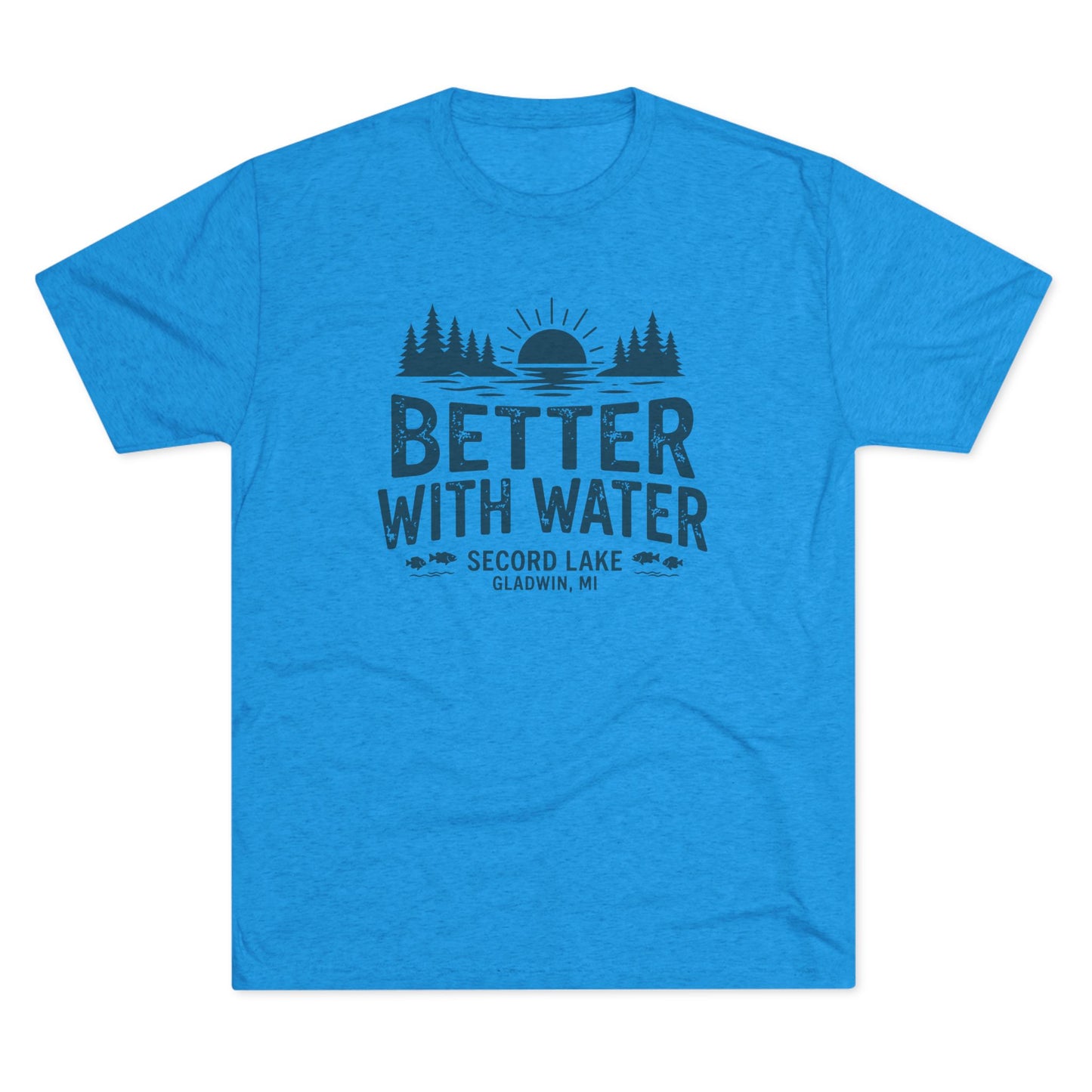 "Better With Water" Secord Lake Crew Tee