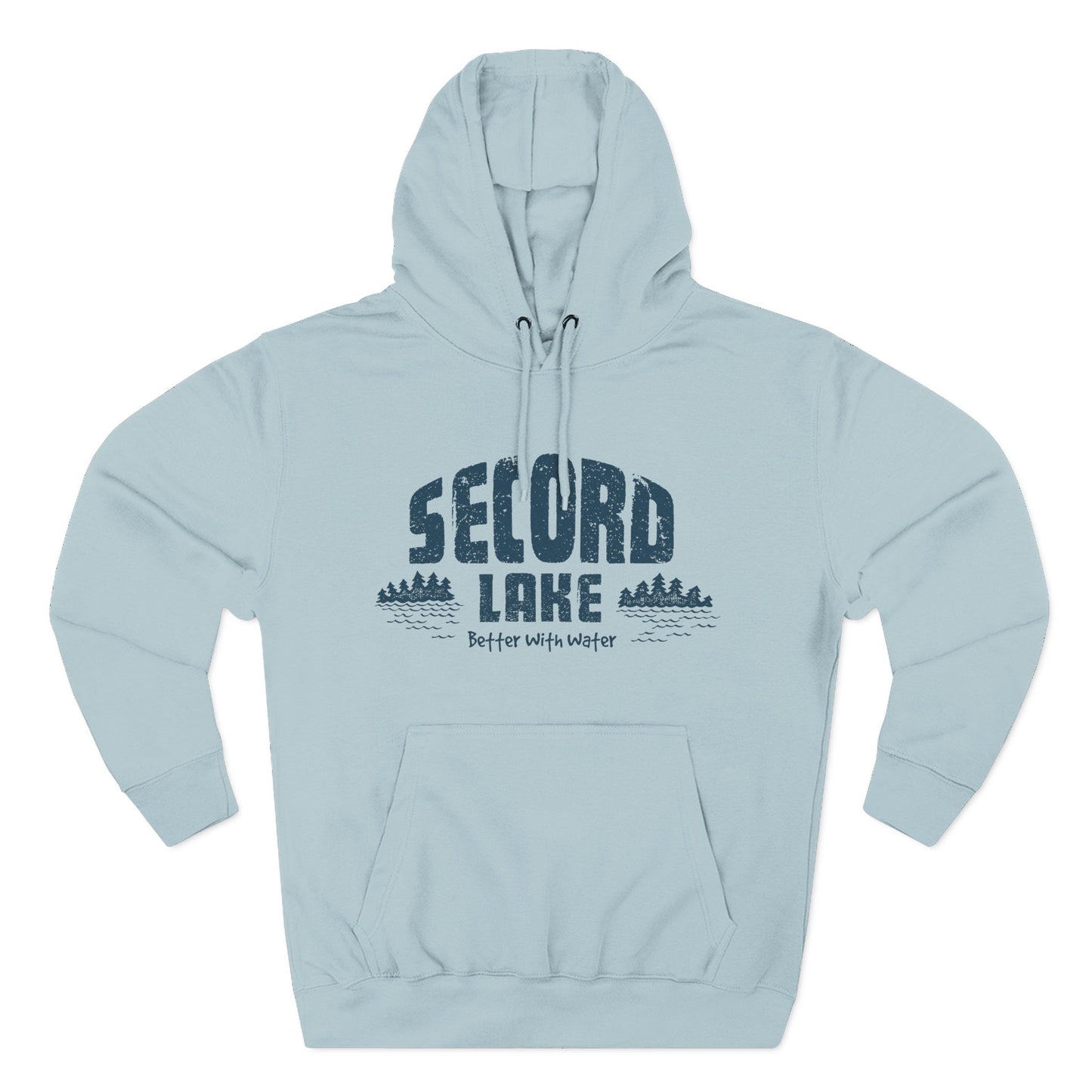 Secord Lake Better with Water — Fleece Hoodie