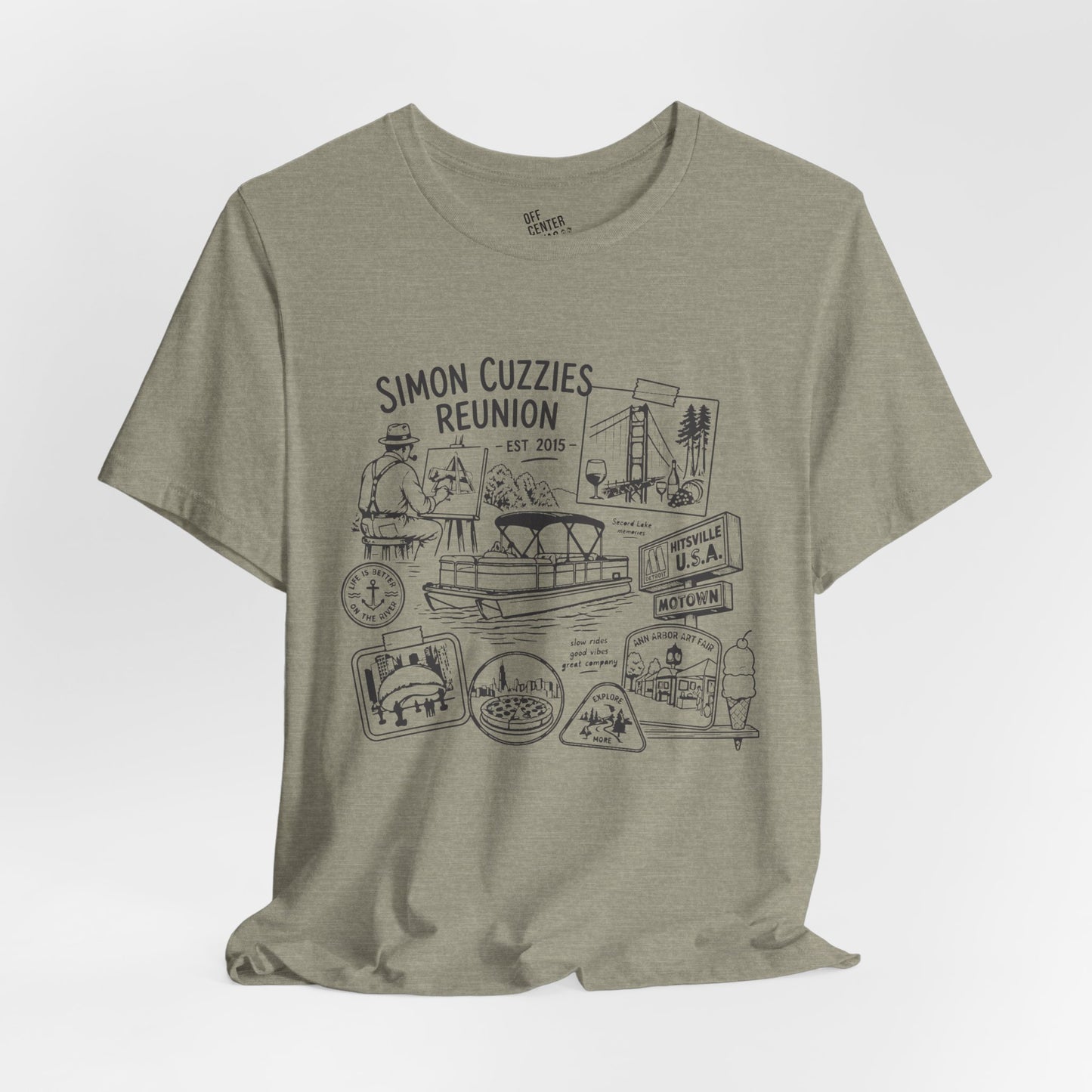 "Cuzzie Reunion" Unisex Jersey Short Sleeve Tee