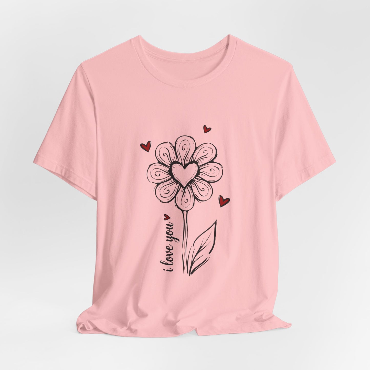 "I Love You" Flower Tee