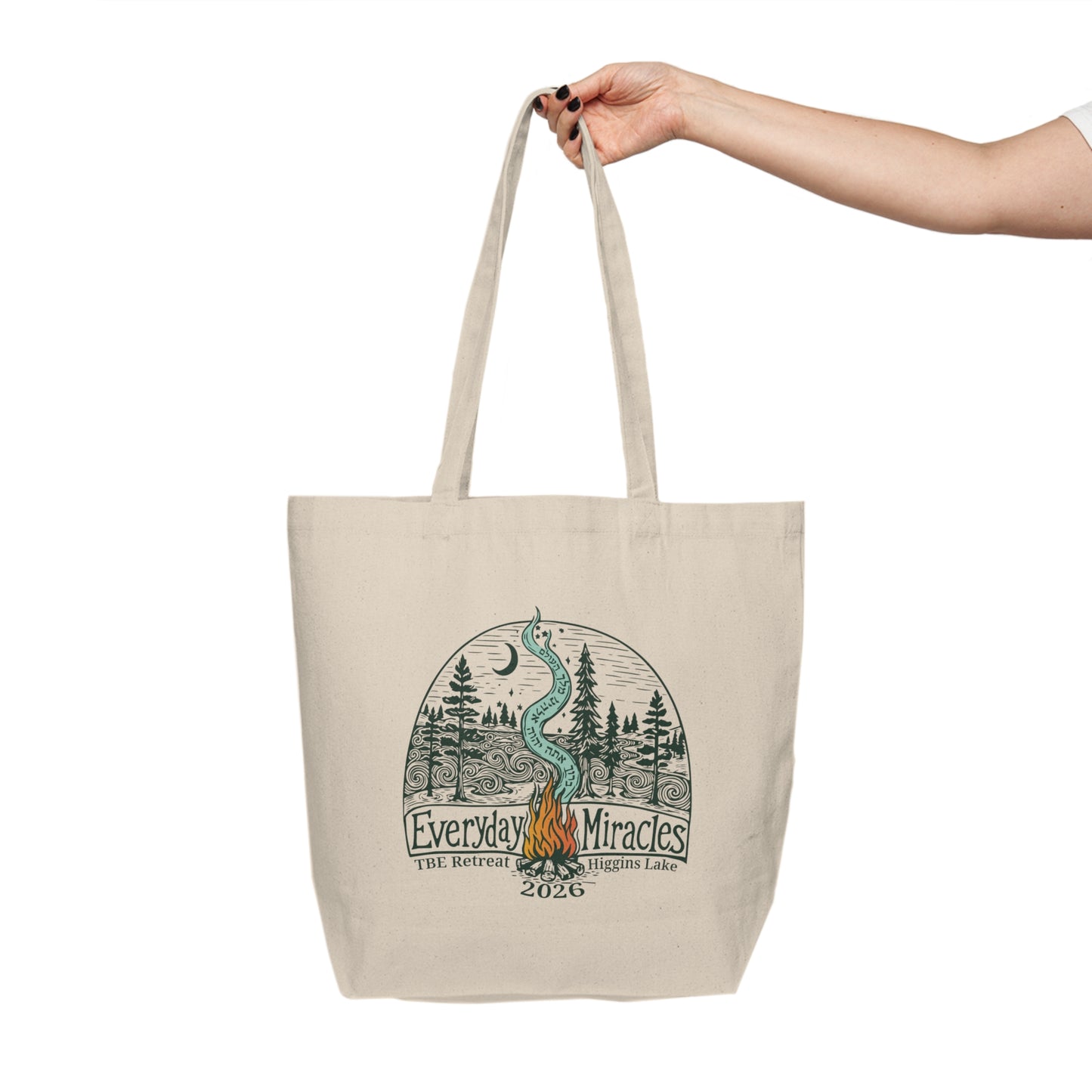 "Everyday Miracles" 18"x15" Canvas Tote