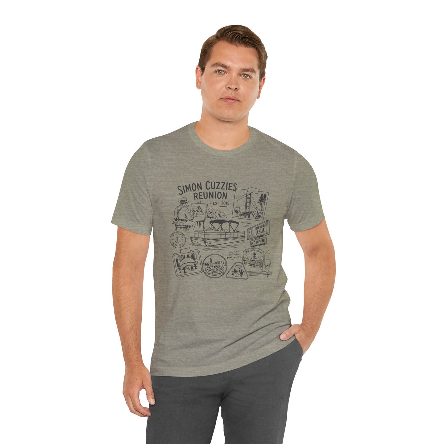 "Cuzzie Reunion" Unisex Jersey Short Sleeve Tee