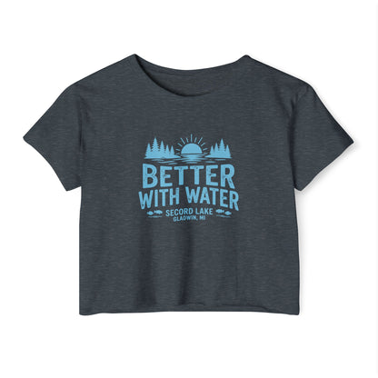 "Better With Water" Crop Top