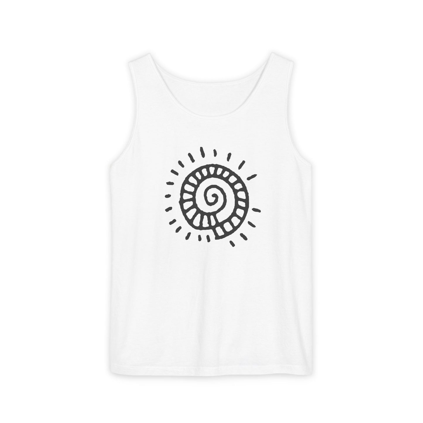 "Spiral Sun"  —  Boho Tank Top