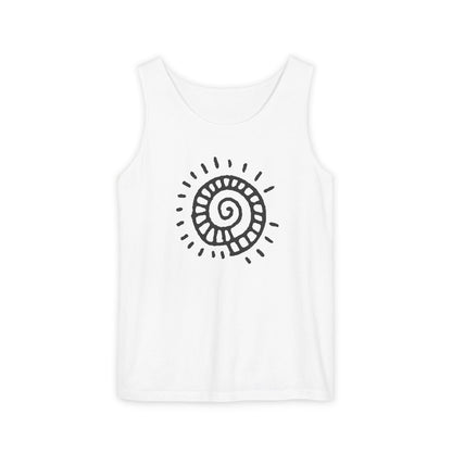 "Spiral Sun"  —  Boho Tank Top
