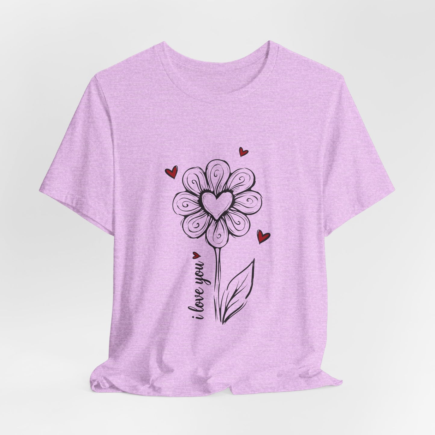"I Love You" Flower Tee