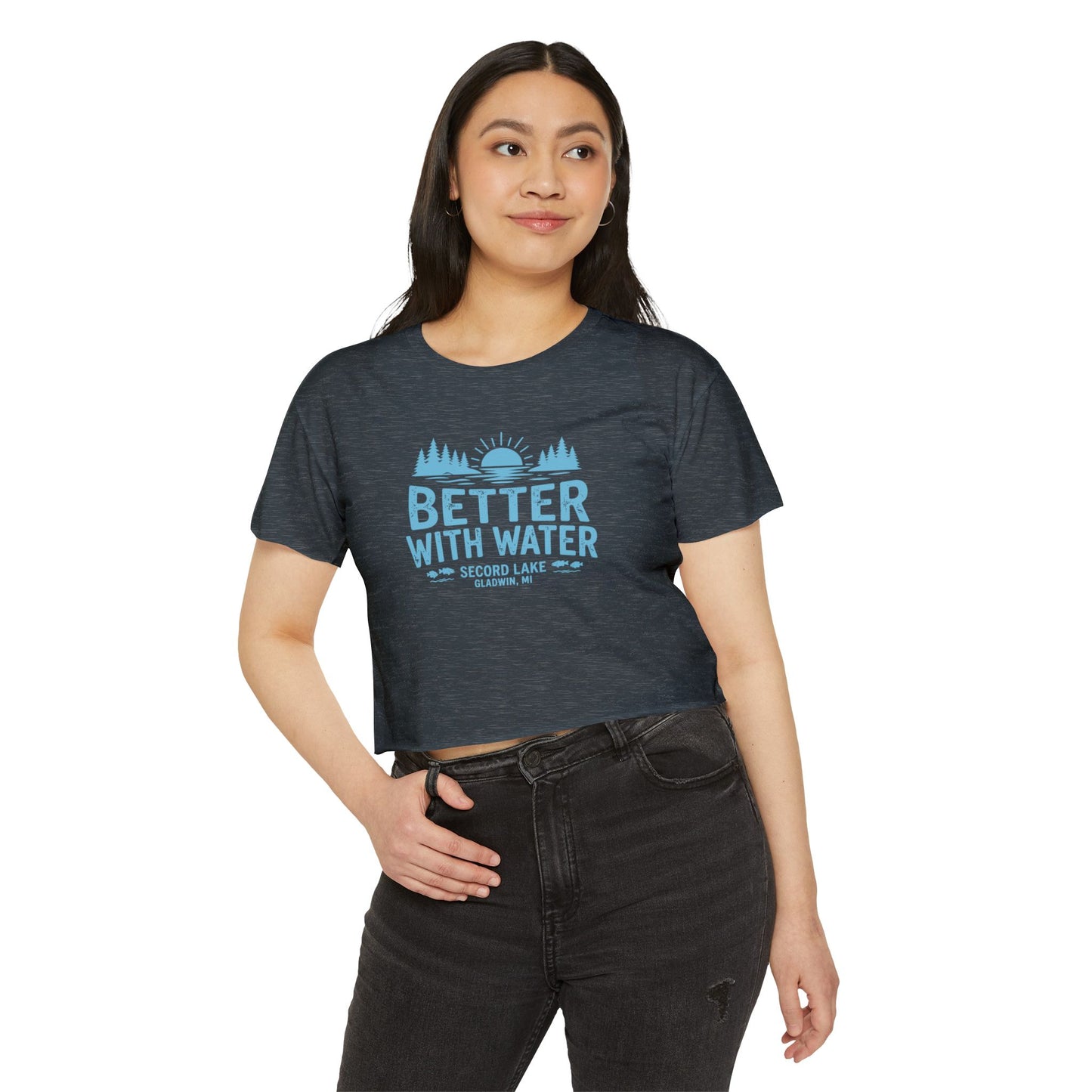 "Better With Water" Crop Top