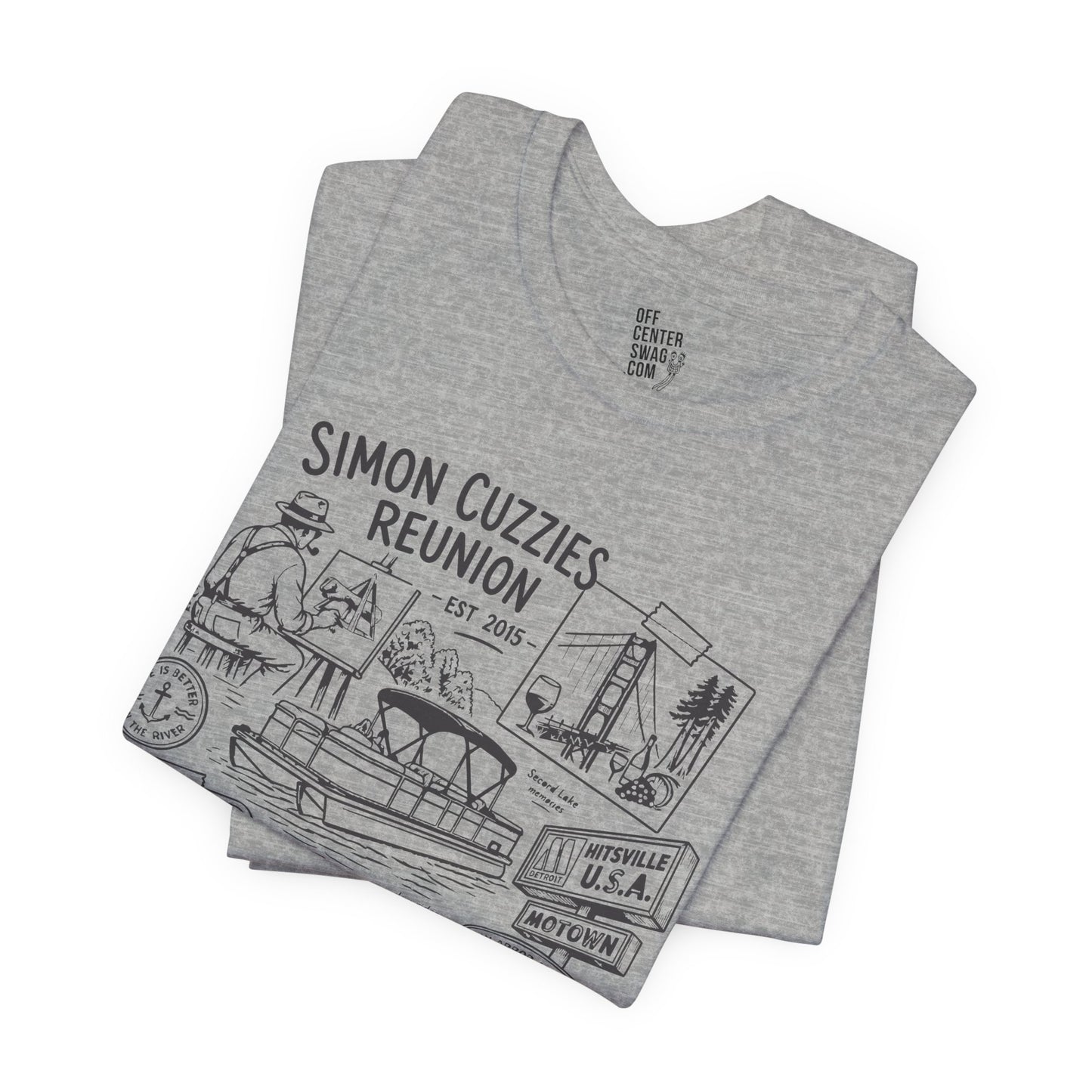 "Cuzzie Reunion" Unisex Jersey Short Sleeve Tee