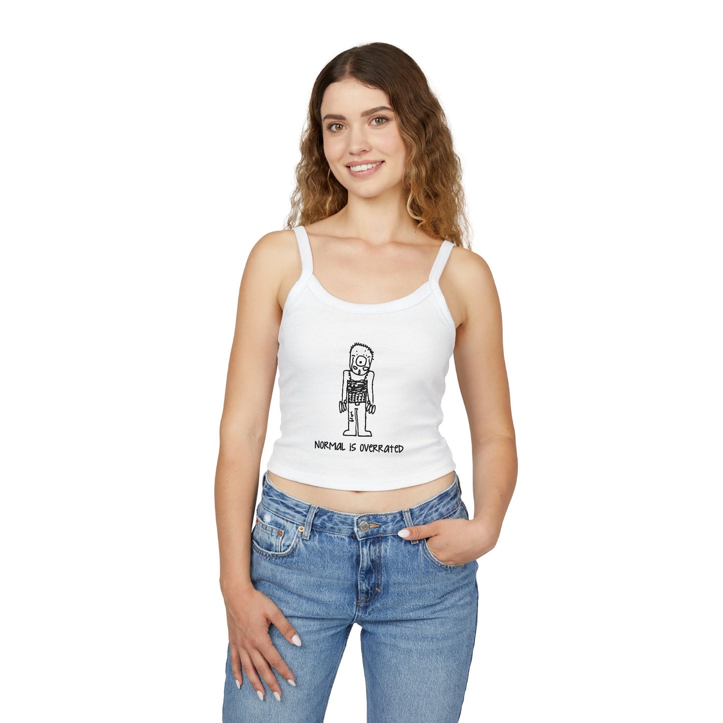 "Normal Is Overrated "Women's Cropped Tank Top