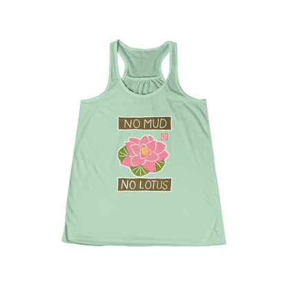 "No Mud No Lotus" Racerback Tank Top