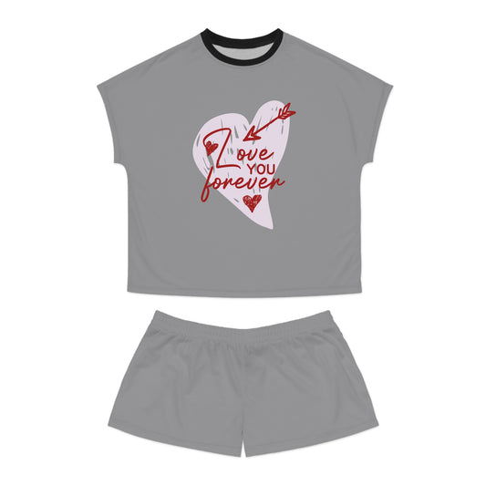 "Love You Forever" Women's Short Pajama Set