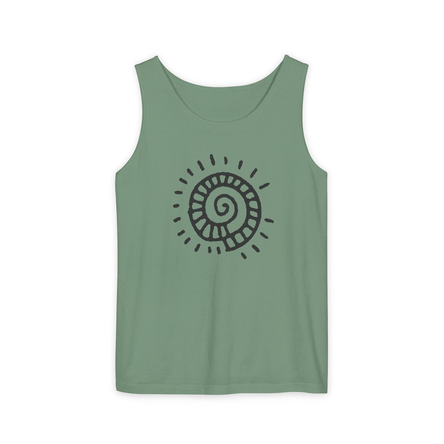 "Spiral Sun"  —  Boho Tank Top