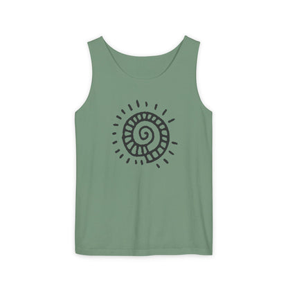 "Spiral Sun"  —  Boho Tank Top
