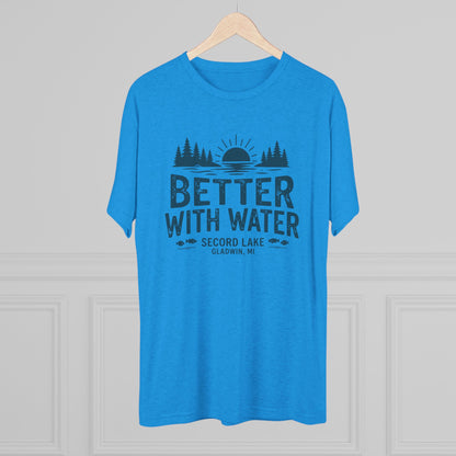 "Better With Water" Secord Lake Crew Tee