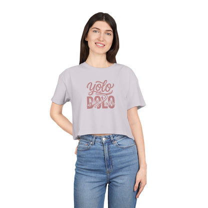 "YOLO DOLO" Women's Crop Tee