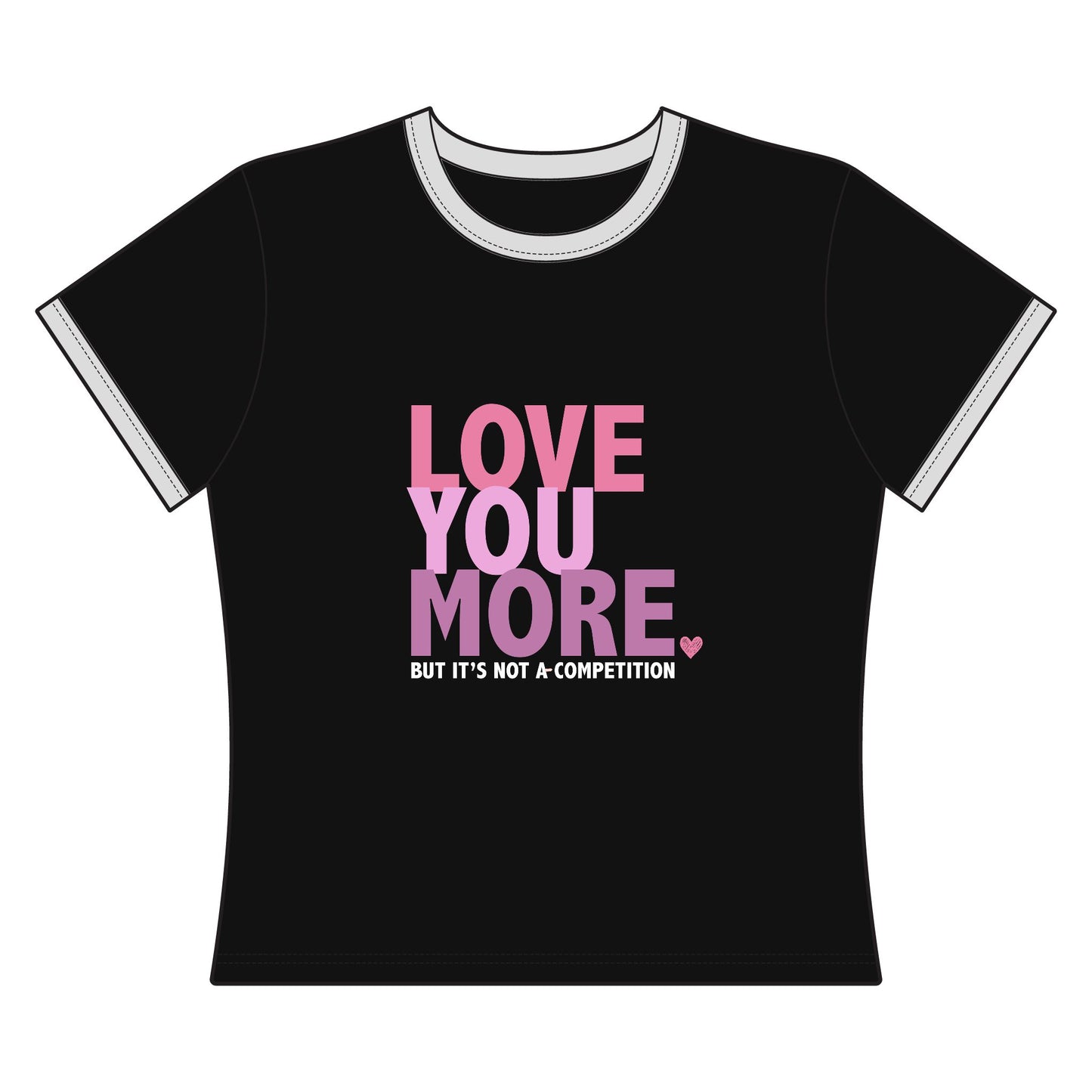 "Love You More" Women's Ringer Tee