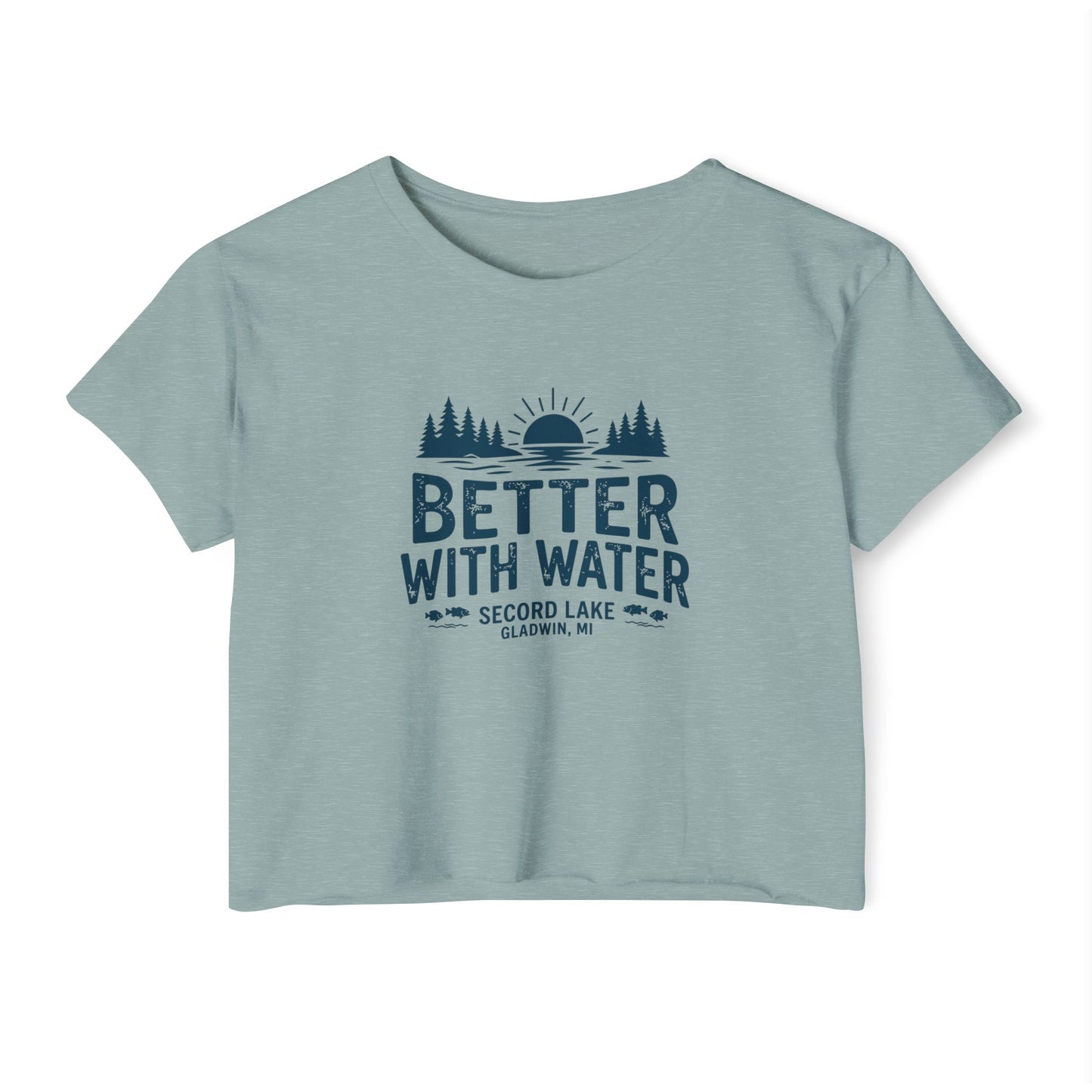 "Better With Water" Crop Top