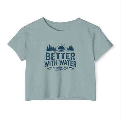 "Better With Water" Crop Top