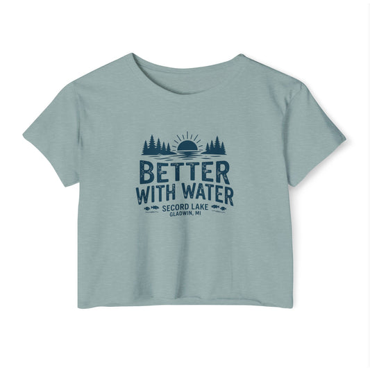 "Better With Water" Crop Top