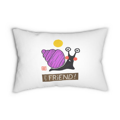 "Hey Friend" Spun Polyester Pillow | Small Good Things Collection | Grounded Relationship Home Decor