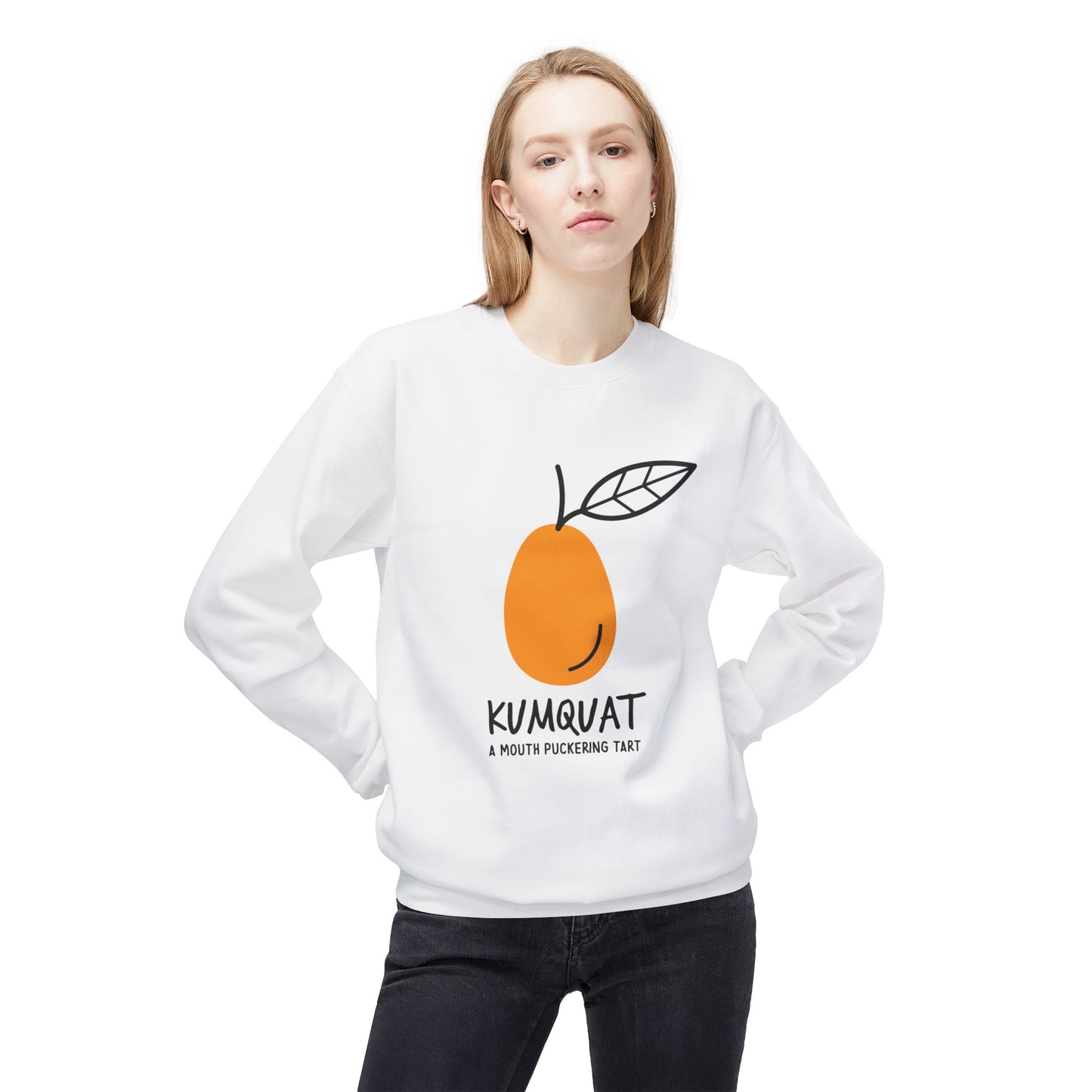 "Kumquat: A Mouth Puckering Tart" Crewneck Sweatshirt