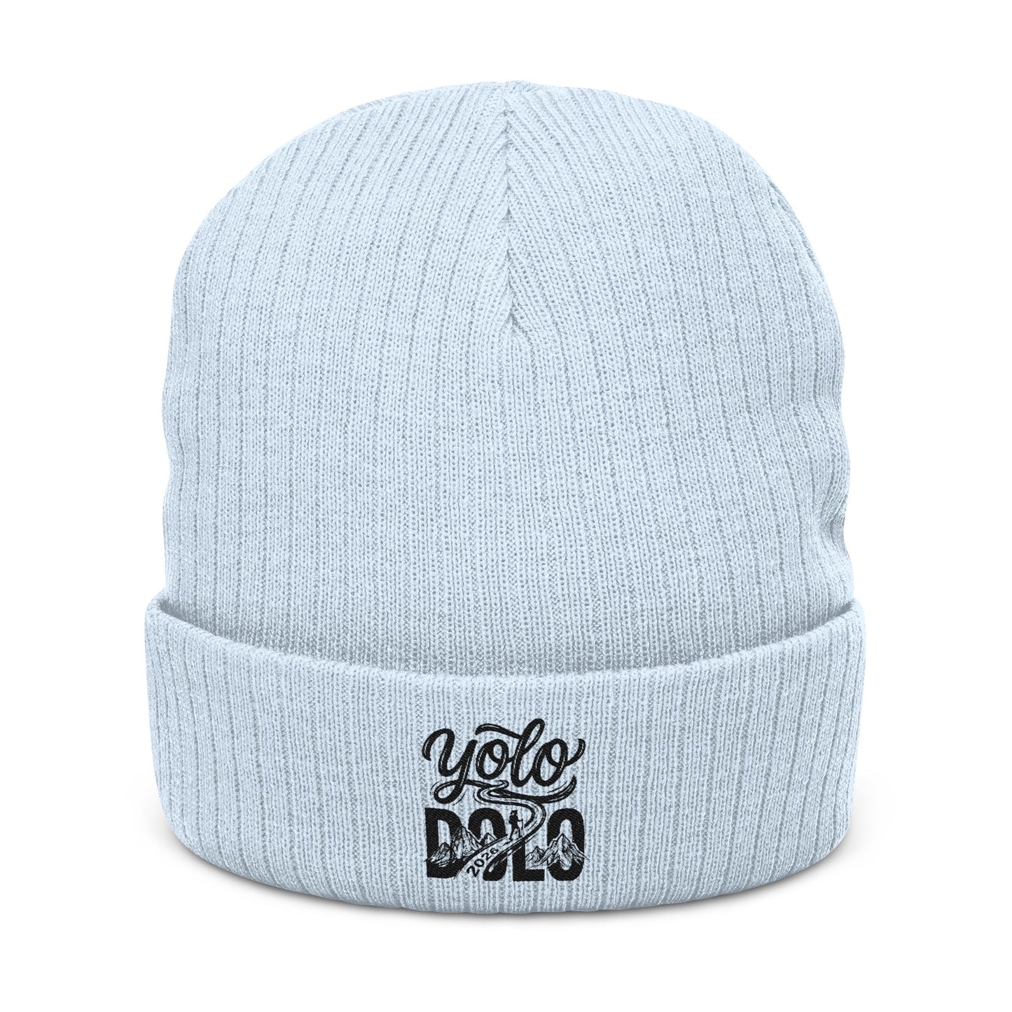 YOLO DOLO  — Embroidered Cozy Winter Cuffed Hat