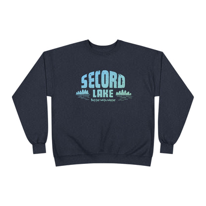 "Secord Lake, Better With Water" Crewneck Sweatshirt