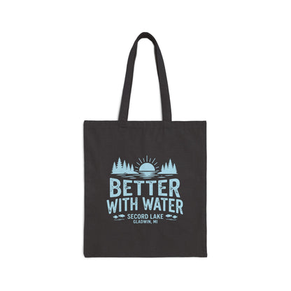 "Better With Water" Cotton Canvas Tote
