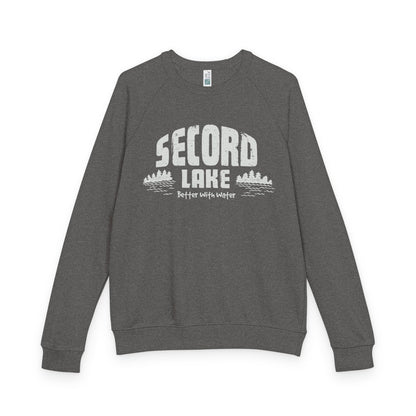 Secord Lake Better with Water — Crewneck Sweatshirt