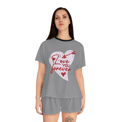 "Love You Forever" Women's Short Pajama Set