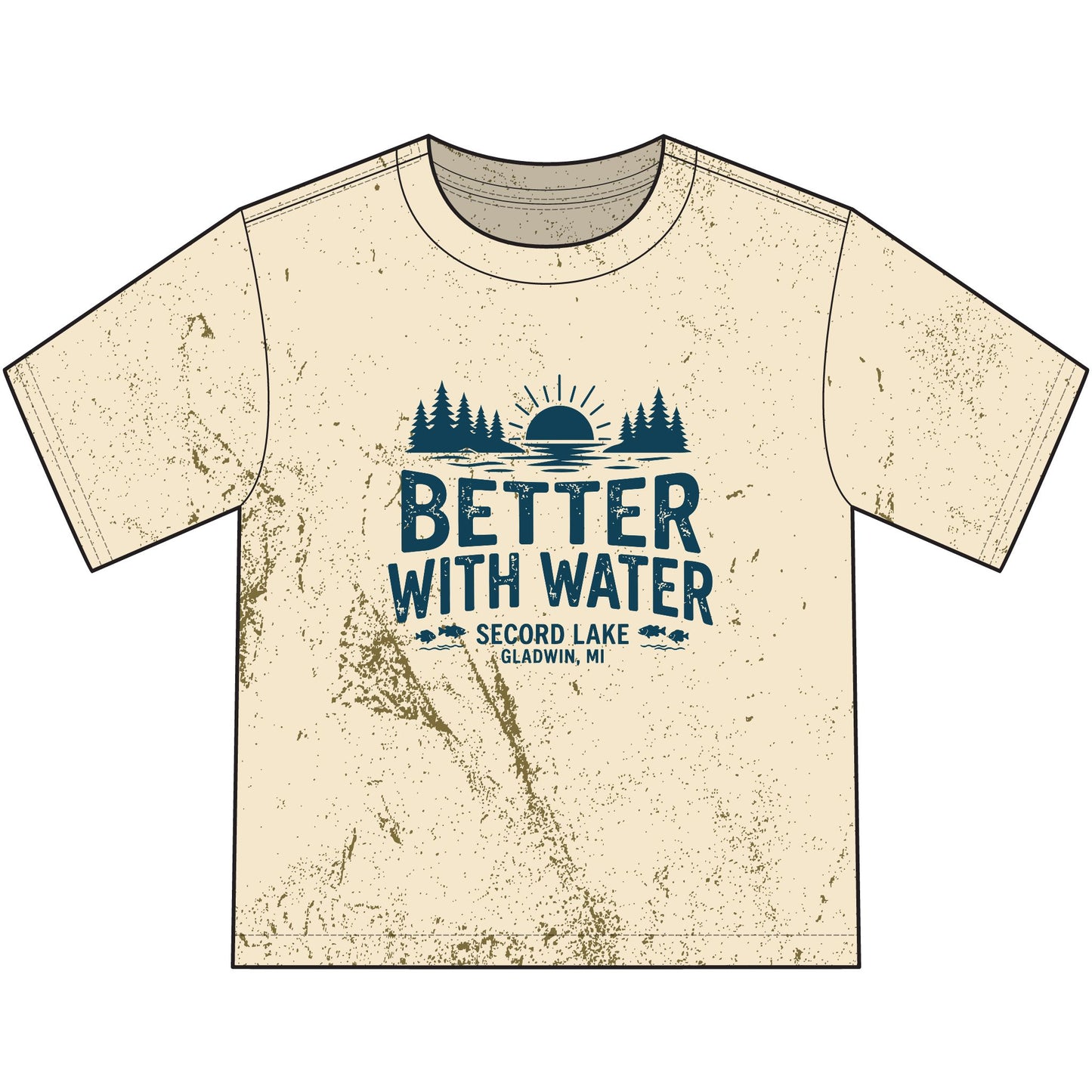 "Better With Water" Vintage Kids Tee