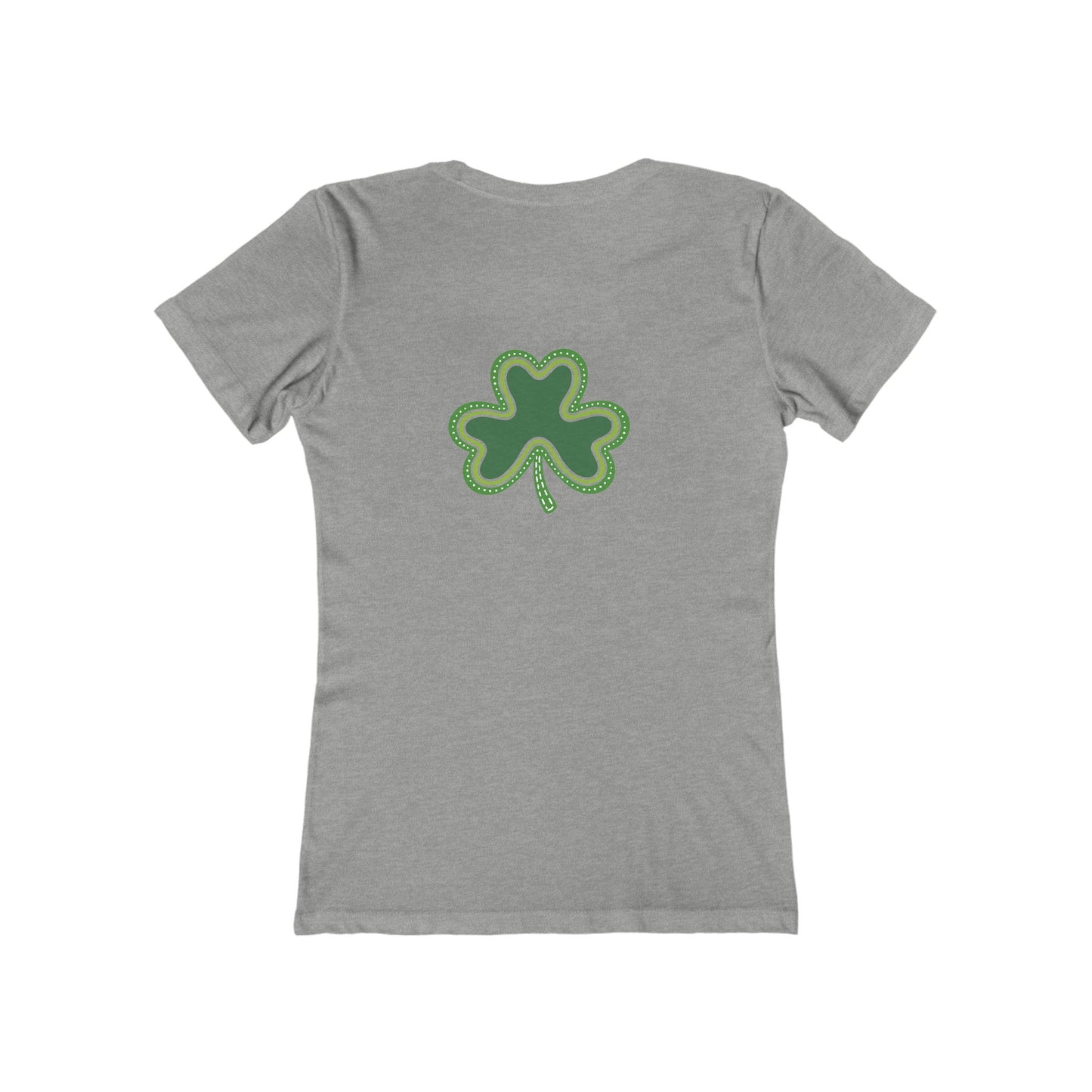 Lucky Woman's Shamrock T-Shirt | Green Rainbow & Clover Graphic | St. Patrick's Day Apparel