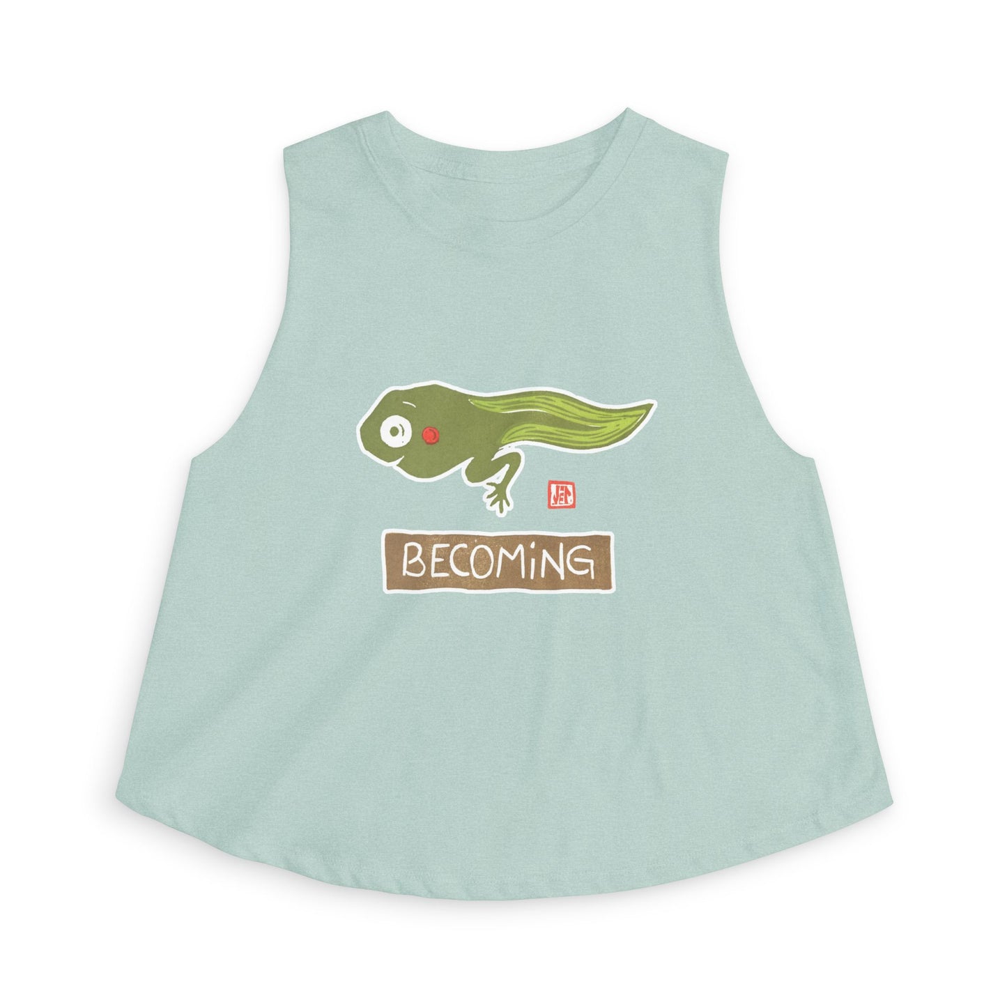 Meaningful Growth Crop Tank | "Small Good Things" Summer Top | Mindful Graphic Muscle Tee