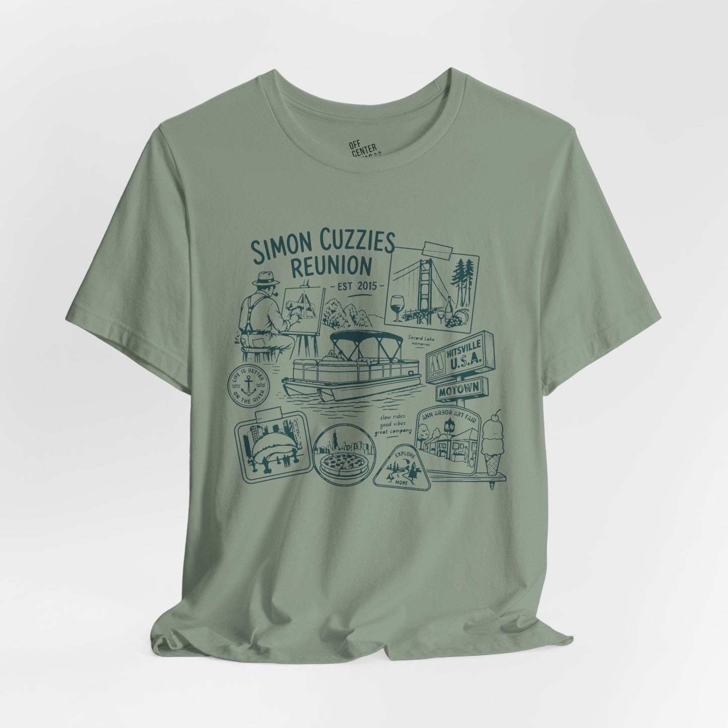 "Cuzzie Reunion" Unisex Jersey Short Sleeve Tee