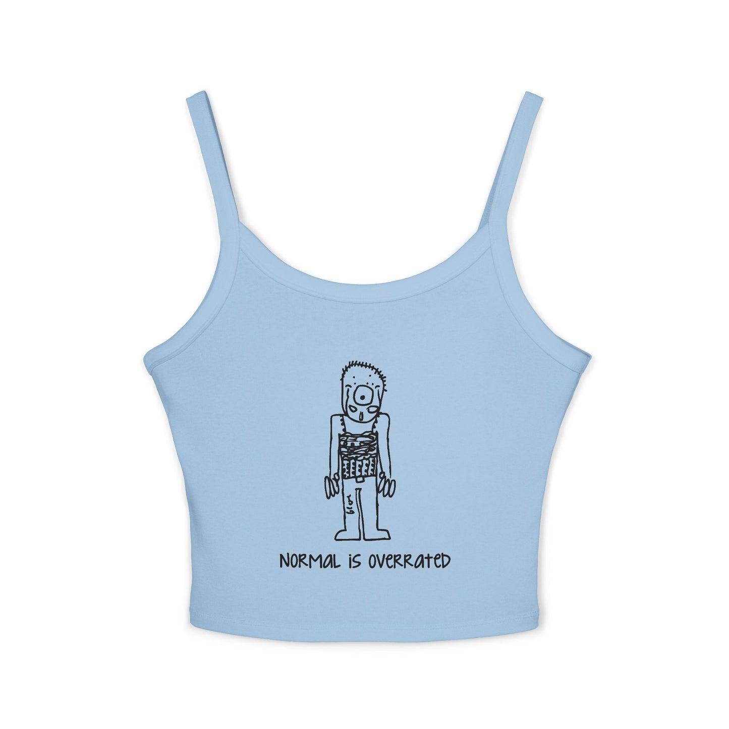 "Normal Is Overrated "Women's Cropped Tank Top