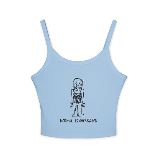 "Normal Is Overrated "Women's Cropped Tank Top