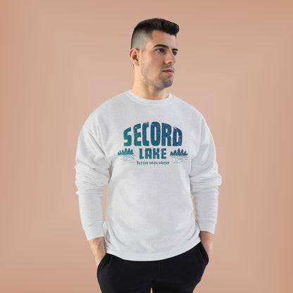 "Secord Lake, Better With Water" Crewneck Sweatshirt