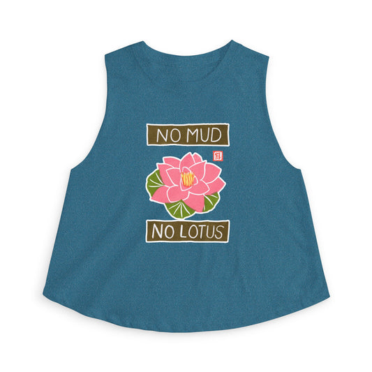 Meaningful Growth Crop Tank | "Small Good Things" Summer Top | Mindful Graphic Muscle Tee